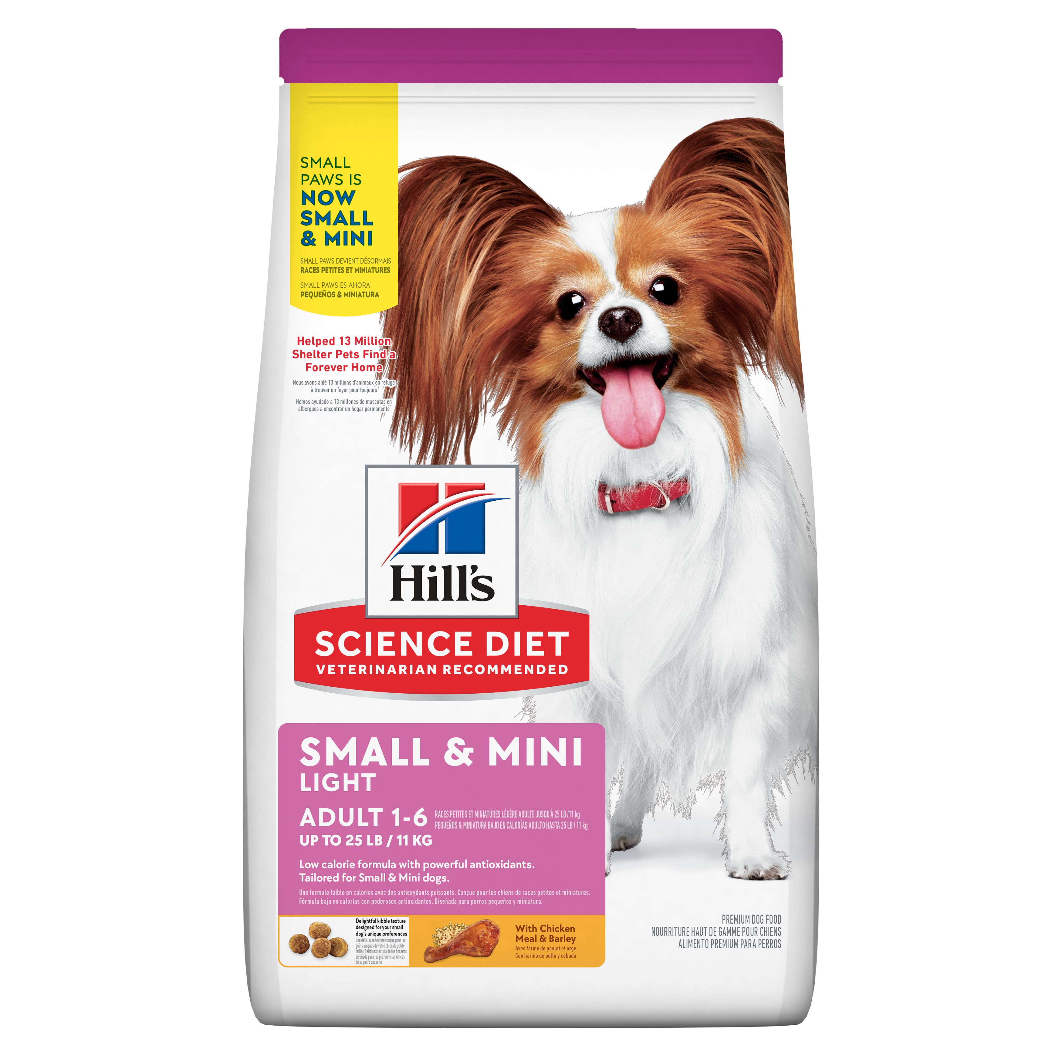 Hills Perros Adultos 1-6 4,5 Lbs Bajo en Calorias