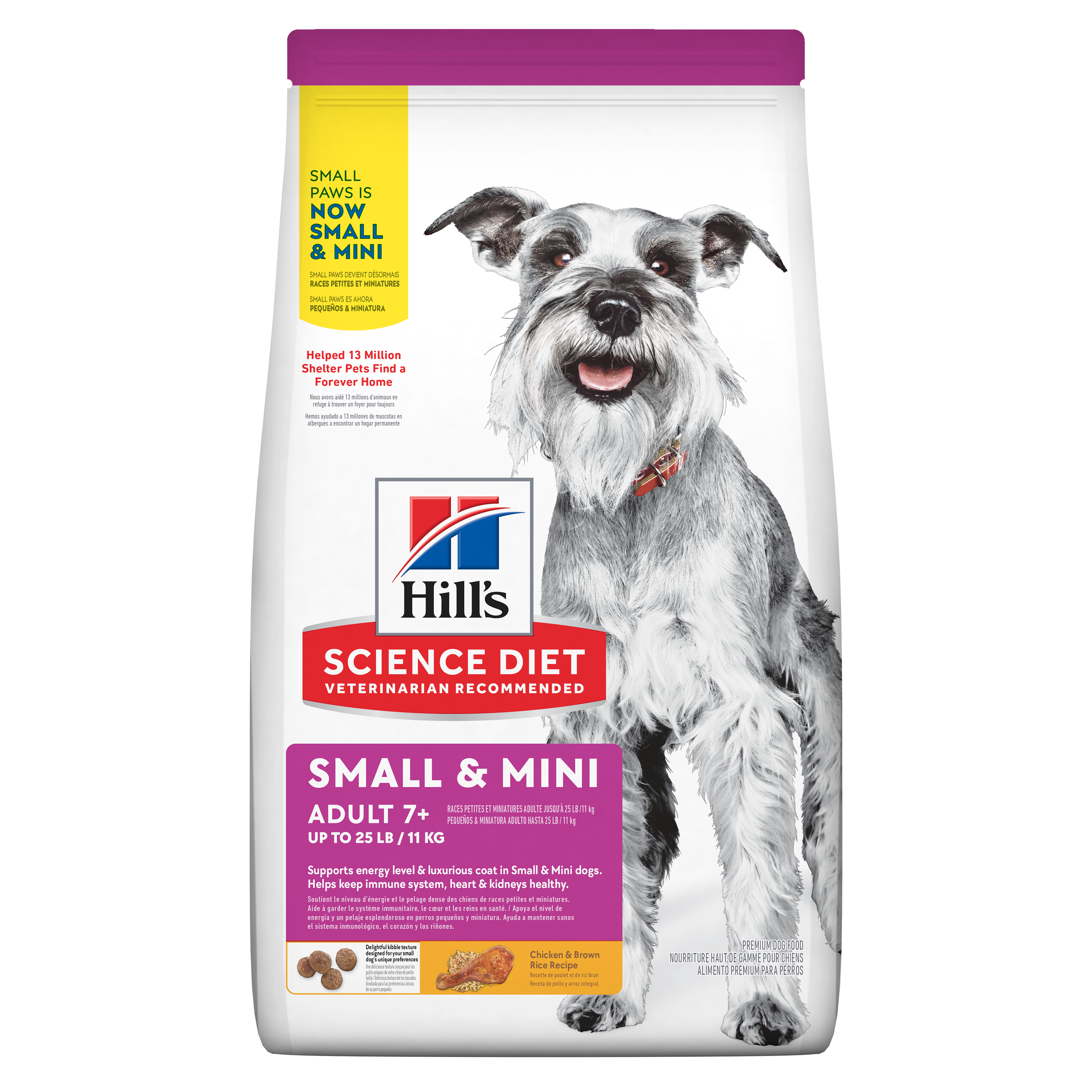 Hills Perros Adulto 7+ 4,5Lbs Razas Pequeñas